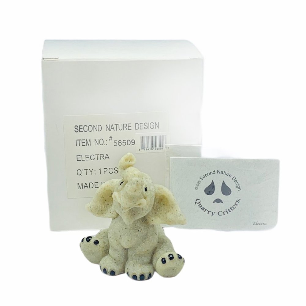 Quarry Critters Electra Elephant stone figurine